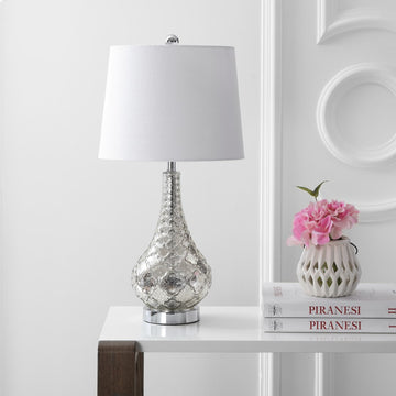 Darren 25.5" Glass LED Table Lamp - JONATHAN Y